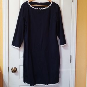 Talbots Navy Blue Dress Size 16